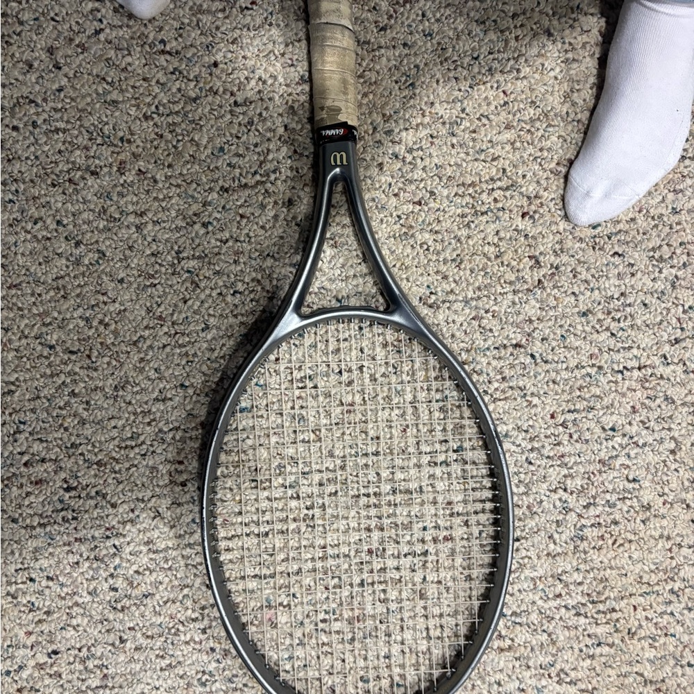 Wilson Silver Tennis Racket - Picture 3 of 7